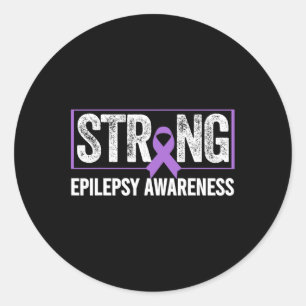 Epilepsiebewustzijn - Epilepsiebewustzijn Sterk  Ronde Sticker