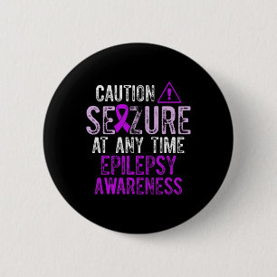 Epilepsiebewustzijn Epileptische Krijger Overleven Ronde Button 5,7 Cm