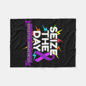 Epilepsiebewustzijn  fleece deken (Voorkant (Horizontaal))