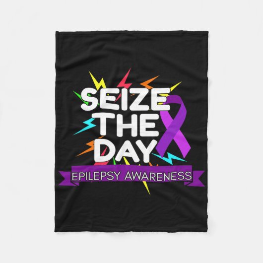 Epilepsiebewustzijn  fleece deken (Voorkant)