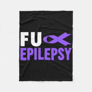 Epilepsiebewustzijn - Fu Epilepsiebewustzijn Epile Fleece Deken