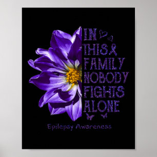 Epilepsiebewustzijn Geschenken Niemand Vecht Allee Poster
