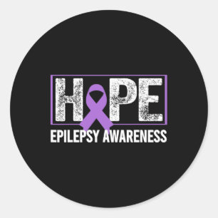 Epilepsiebewustzijn - Hoop Epilepsiebewustzijn  Ronde Sticker