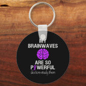 Epilepsiebewustzijn Maand Brainwaves Zijn Zo Krach Sleutelhanger (Voorkant)