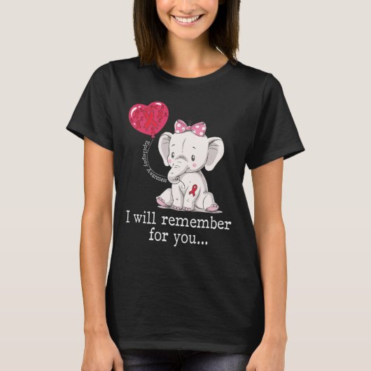 Epilepsiebewustzijn Olifant T-shirt (Voorkant)