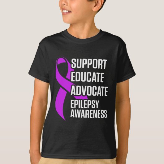 Epilepsiebewustzijn Opleiden Epileptische Krijger T-shirt (Voorkant)