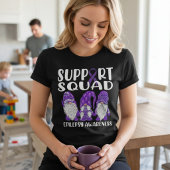 Epilepsiebewustzijn Paarse Gnome Team Tri-Blend Shirt