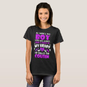 Epilepsiebewustzijn Paarse lint - Epileptische sup T-shirt (Voorkant volledig)