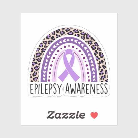 Epilepsiebewustzijn Rainbow Epilepsy Warrior Sticker (Vel)