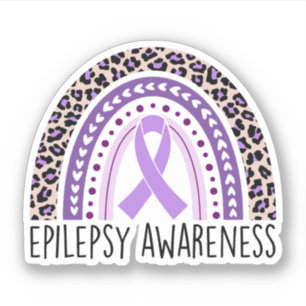 Epilepsiebewustzijn Rainbow Epilepsy Warrior Sticker