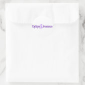 epilepsiebewustzijn ronde sticker (Tas)