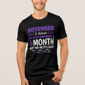 Epilepsiebewustzijn steun het hele jaar Tri-Blend shirt (Voorkant)