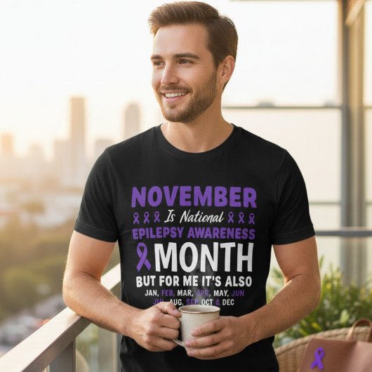 Epilepsiebewustzijn steun het hele jaar Tri-Blend shirt