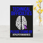 Epilepsiebewustzijn Technische epileptische krijge Kaart (Gele Bloem)