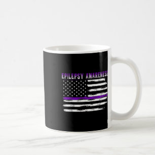 Epilepsiebewustzijn Usa Vlag Amerikaanse Epilepsie Koffiemok