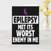 Epilepsiebewustzijn Vijand Epileptische Krijger Ov Kaart (Gele Bloem)