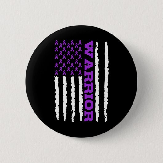 Epilepsiebewustzijn Warrior  Ronde Button 5,7 Cm (Voorkant)