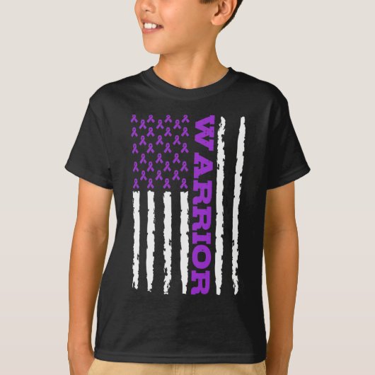 Epilepsiebewustzijn Warrior  T-shirt (Voorkant)