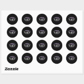Epilepsiebewustzijn Warriorlint  Ronde Sticker (Vel)
