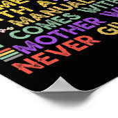 Epilepsiebewustzijn zonnebloemwarrior paars vinta poster (Hoek)