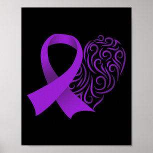 Epilepsiebewustzijnsmaand Paarse Lint Advocatuur E Poster