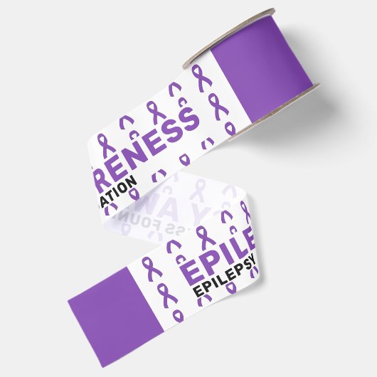 Epilepsiebewustzijnspatroonlint Grosgrain Lint (Achterkant)