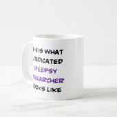epilepsieonderzoeker, toegewijd koffiemok (Voorkant links)