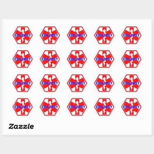 EPILEPSSIE MEDISCHE ID RONDE STICKER (Vel)