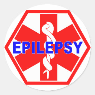 EPILEPSSIE MEDISCHE ID RONDE STICKER