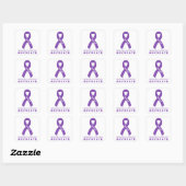 Epilepsy Advocate White Square Sticker (Vel)