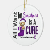 Epilepsy alles wat ik wil voor kerstsieraden keramisch ornament (Links)