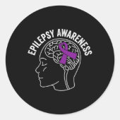 Epilepsy Awareness 5  Ronde Sticker (Voorkant)