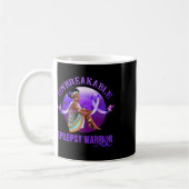 Epilepsy Awareness Black Women Unbreakable Warrior Koffiemok (Links)