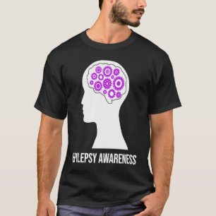 Epilepsy Awareness Brain Aware Epileptic Warrior S T-shirt