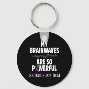 Epilepsy Awareness Brain Waves Epileptic Warrior S Sleutelhanger