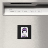 Epilepsy Awareness Bun Warrior Leopard Banda Magneet (Insitu (Vaatwasser))