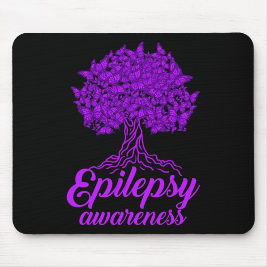 Epilepsy Awareness Butterfly Muismat (Voorkant)