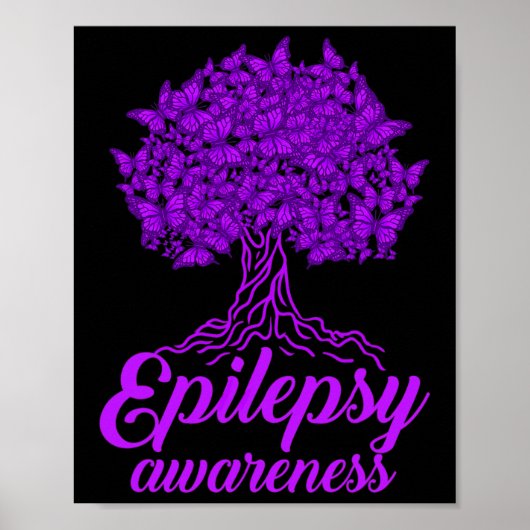 Epilepsy Awareness Butterfly Poster (Voorkant)