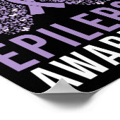 Epilepsy Awareness Butterfly Ribbon Poster (Hoek)