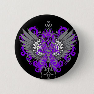 Epilepsy Awareness Cool Wings Ronde Button 5,7 Cm
