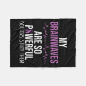 Epilepsy Awareness Costuum My Brainwaves Surviance Fleece Deken (Voorkant (Horizontaal))