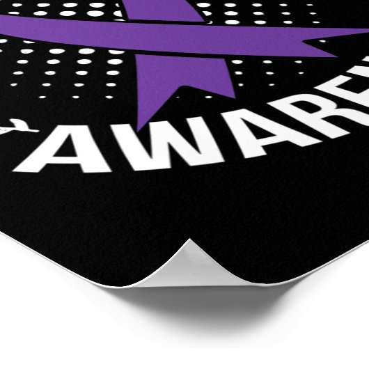 Epilepsy Awareness Day Rainbow Seizures Warrior Mo Poster (Hoek)