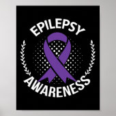 Epilepsy Awareness Day Rainbow Seizures Warrior Mo Poster (Voorkant)