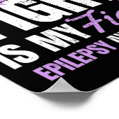 Epilepsy Awareness Design Her Fight My Gift Poster (Hoek)