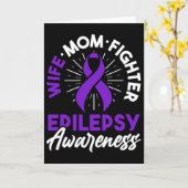 Epilepsy Awareness Disease Fun Epileptic Warrior S Kaart (Gele Bloem)