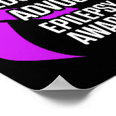 Epilepsy Awareness Educate Epileptic Warrior Survi Poster (Hoek)