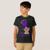 Epilepsy Awareness Elephant Faith Hope Love Sunflo T-shirt (Voorkant volledig)