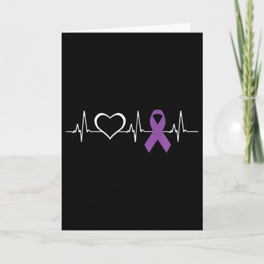 Epilepsy Awareness Epilepsy Awareness Heart Kaart (Voorkant)