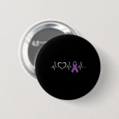 Epilepsy Awareness Epilepsy Awareness Heart  Ronde Button 5,7 Cm (Voorkant /achterkant)