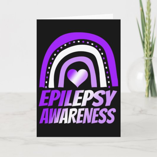Epilepsy Awareness Epilepsy Kids Men Women Warrior Kaart (Voorkant)